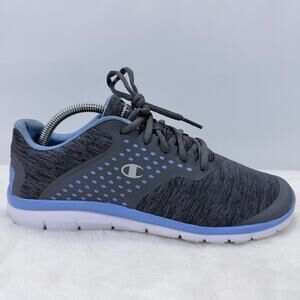 Champions Women’s Running Shoes Grey Blue Memory Foam Size 10